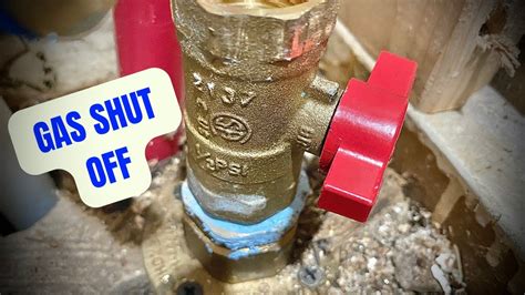 how to shut off old gas valve
